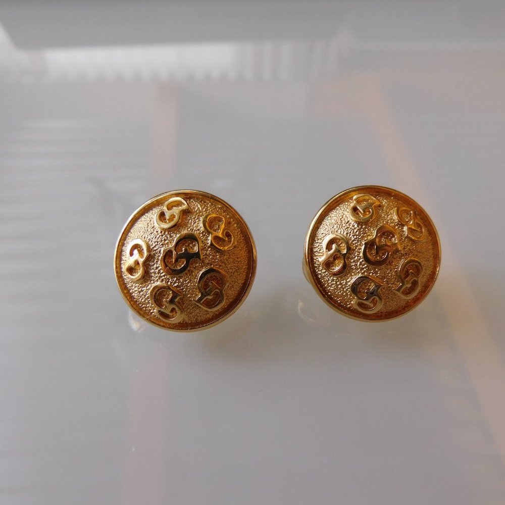 Christian Dior vintage gold earrings